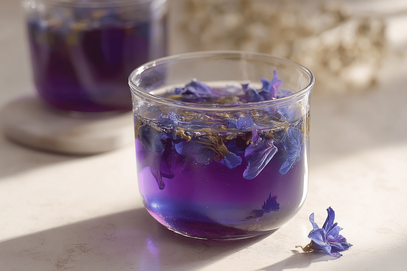 Brazilian Mounjaro Recipe 3 Ingredients drink in a glass with ice cubes and lemon slice