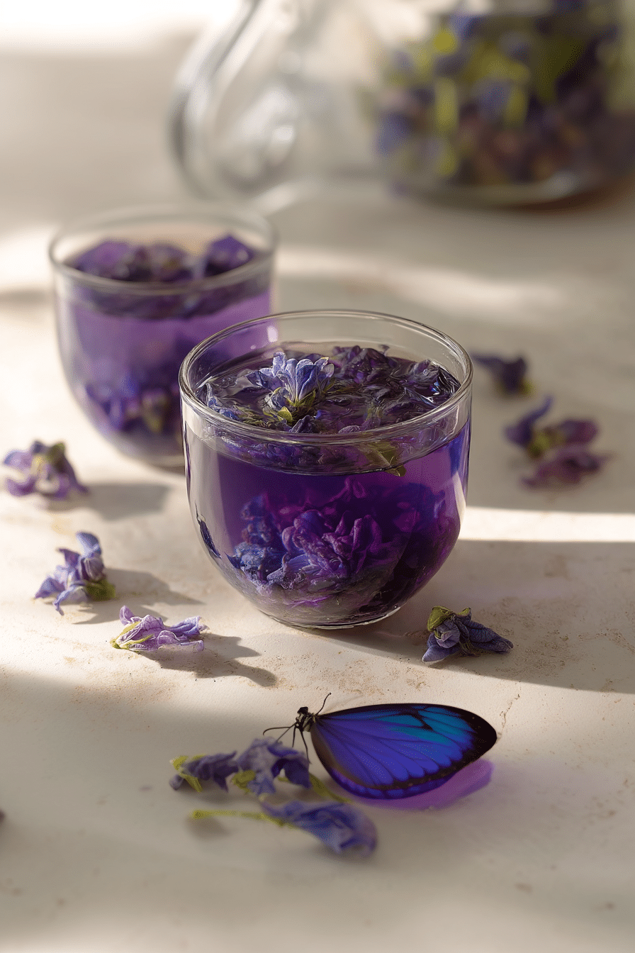 Three glasses of iced Brazilian Mounjaro recipe 3-ingredients drink with lemon and apple cider vinegar