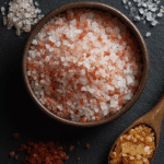 Himalayan Pink Salt for Weight Loss and table salt side by side, tasty