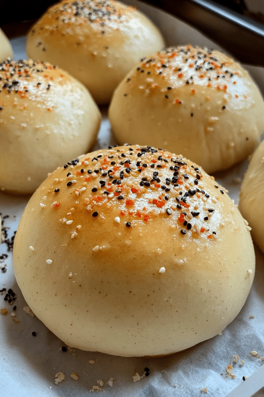 semi-finished sourdough brioche buns