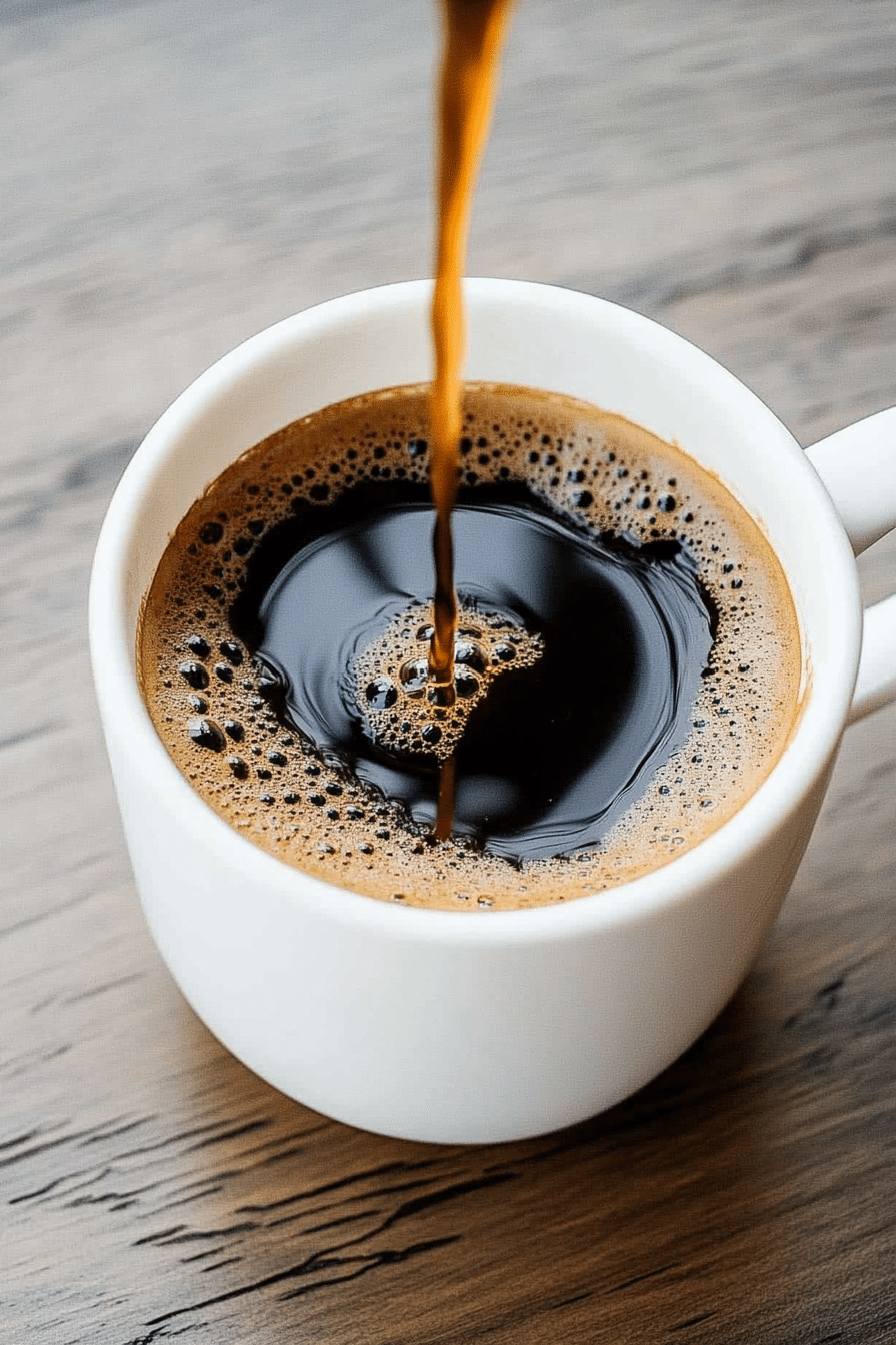 Mug of coffee loophole drink with cinnamon and turmeric