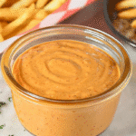 Freddy’s Fry Sauce { Copycat Recipe } 2 Recipe card showing Freddy’s Fry Sauce ingredients and steps