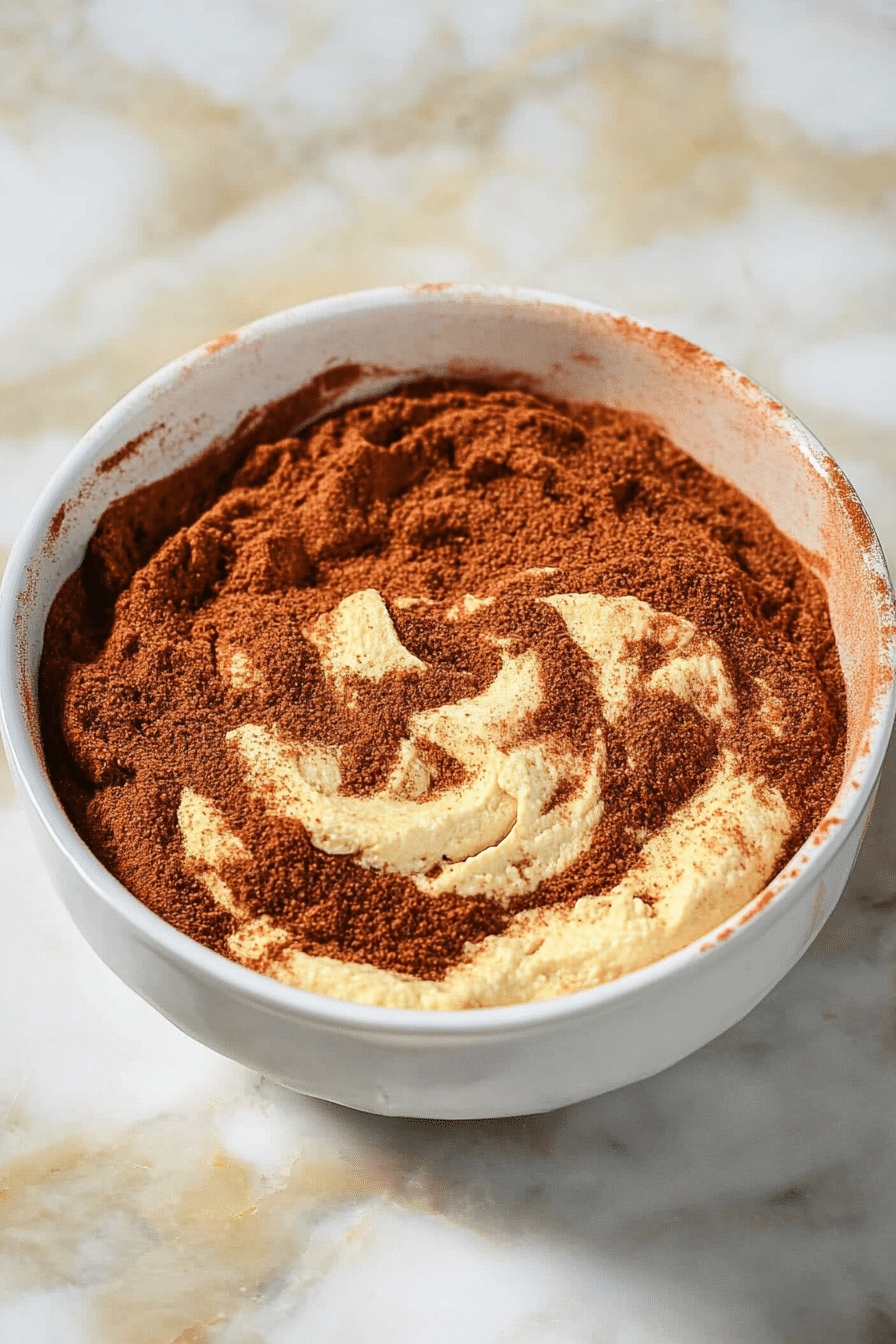 Mixing spices in a bowl to make Hello Fresh Fry Seasoning