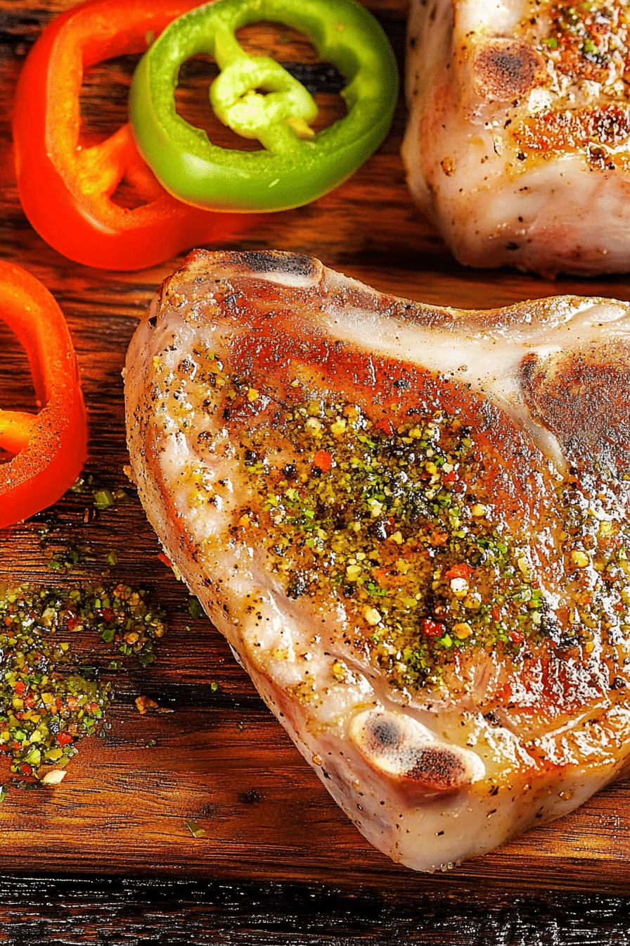 hello fresh tuscan heat spice porkchop grill