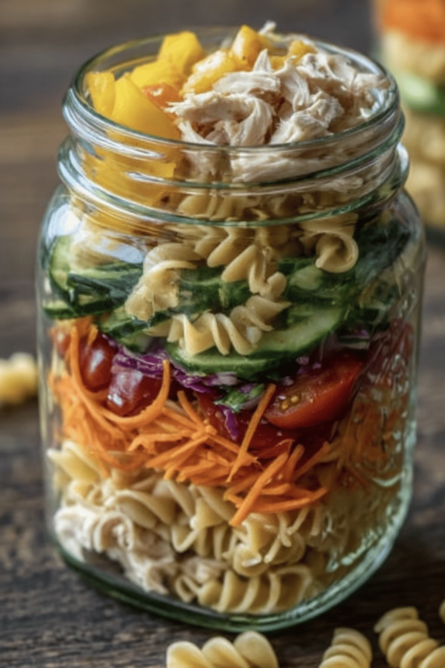 Make-Ahead Pasta Salad Jars