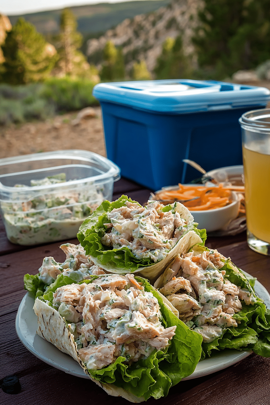 No-Cook Chicken Salad Wraps