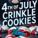 Step-by-step collage of making crinkle cookies