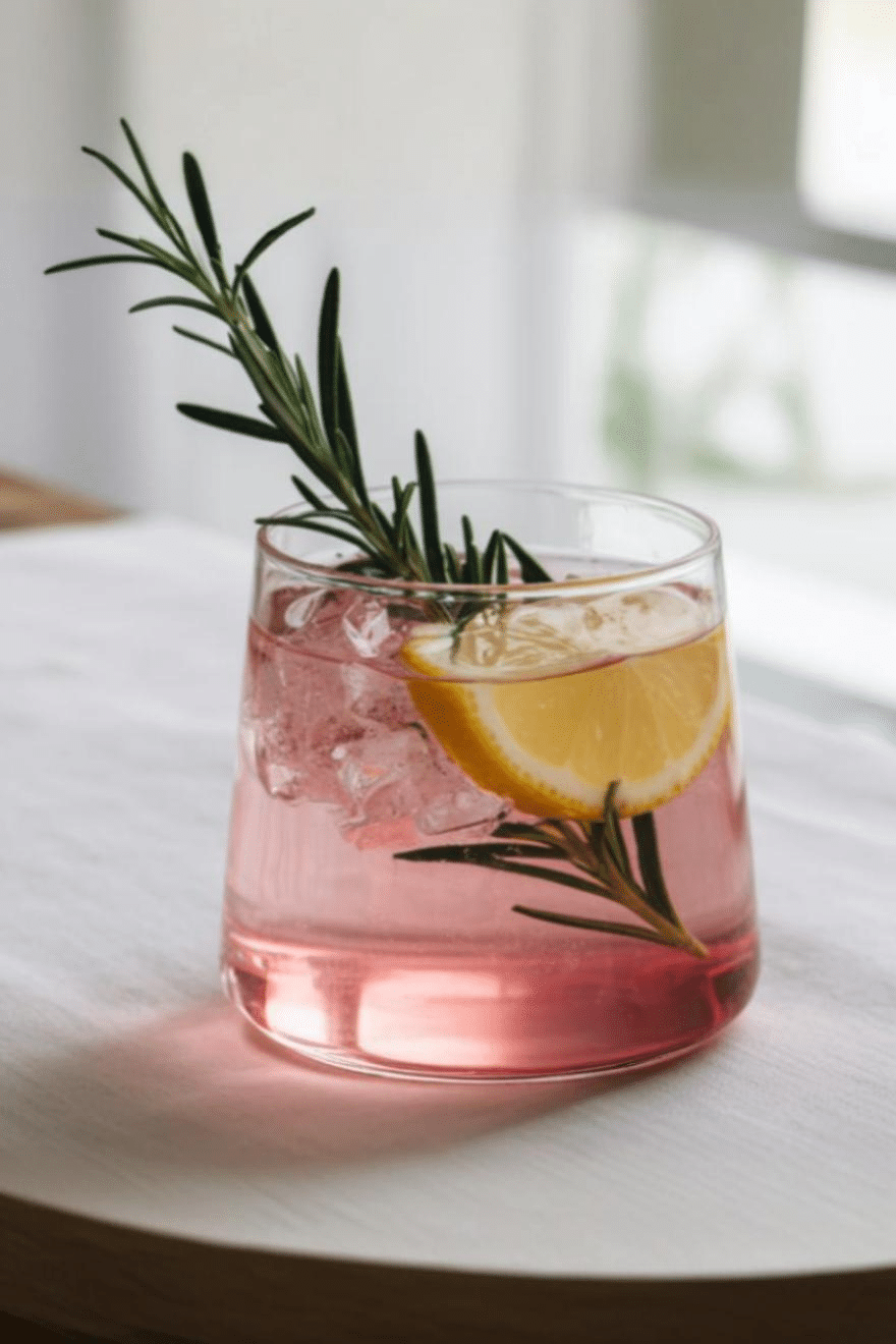 glass of pink salt trick recipe for women weight loss for drink on marble counter