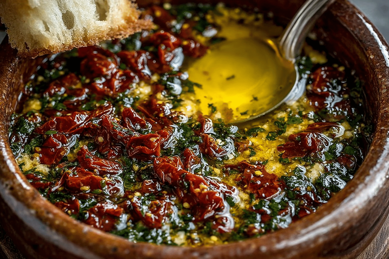 Sun-Dried Tomato Olive Oil Bread Dip