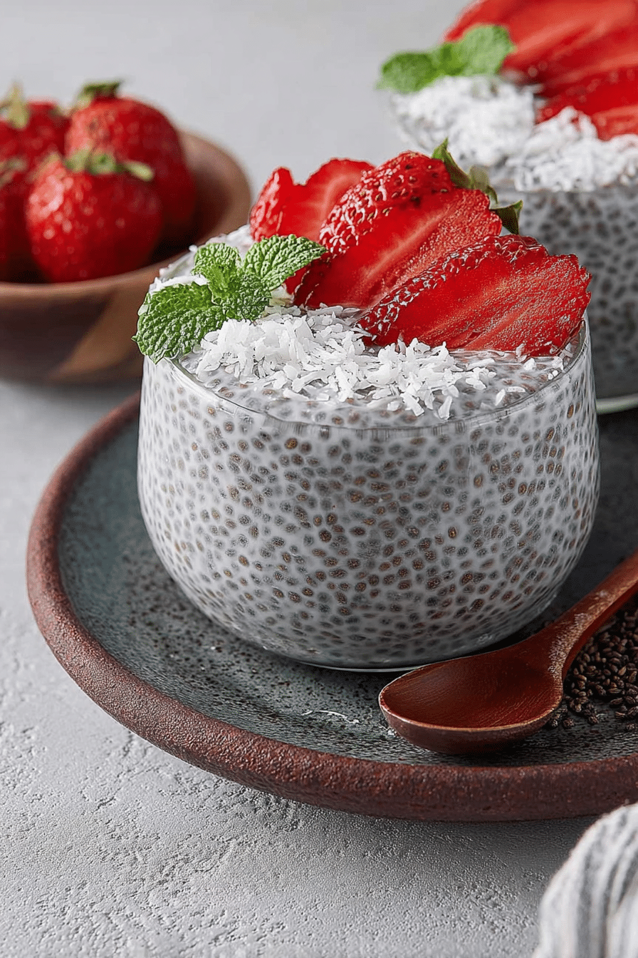 four Chia Pudding Coconut Milk in various flavors