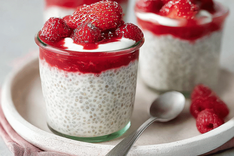 greek yogurt chia pudding featured