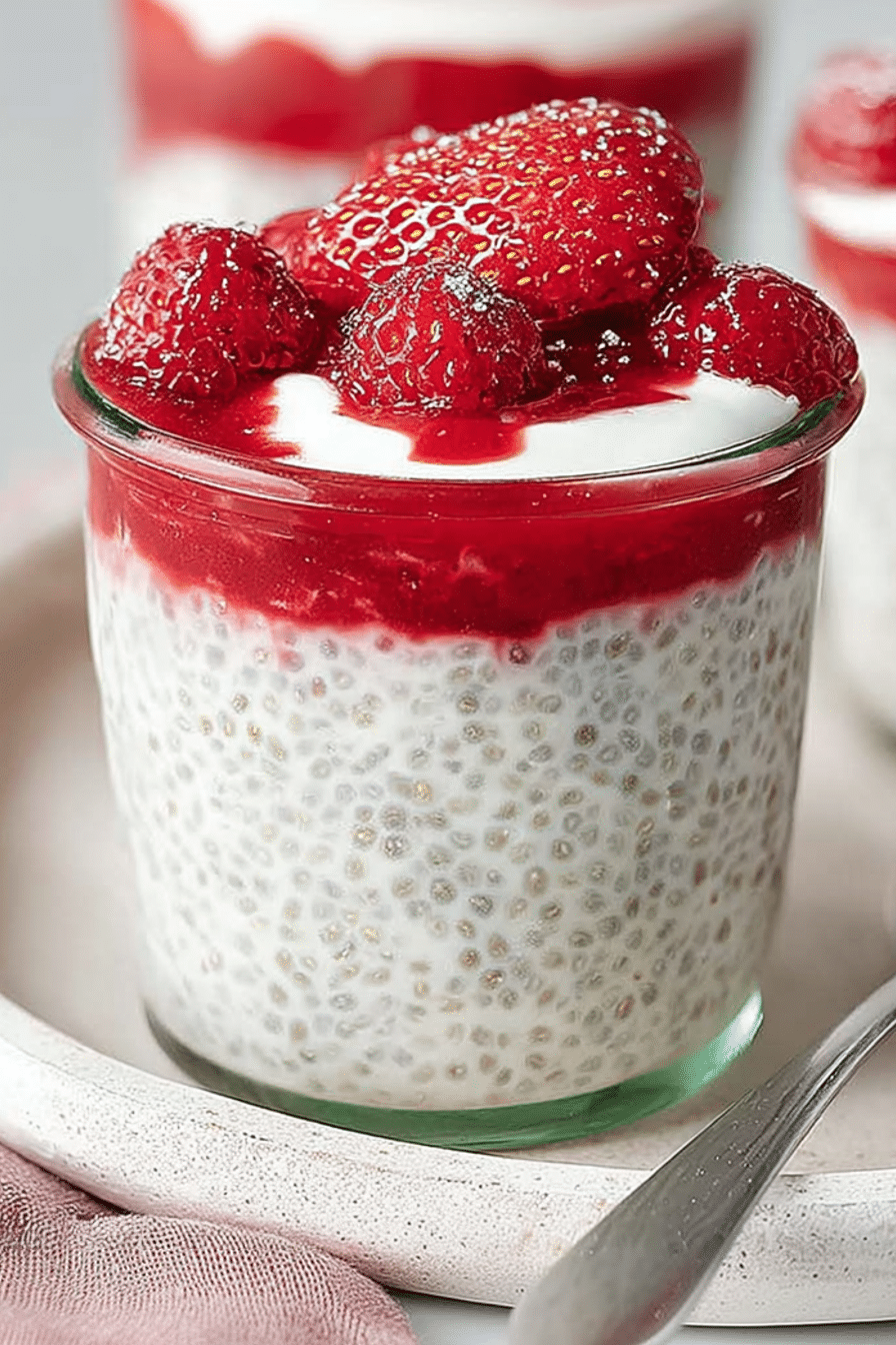 Greek yogurt chia seeds, and almond milk setup